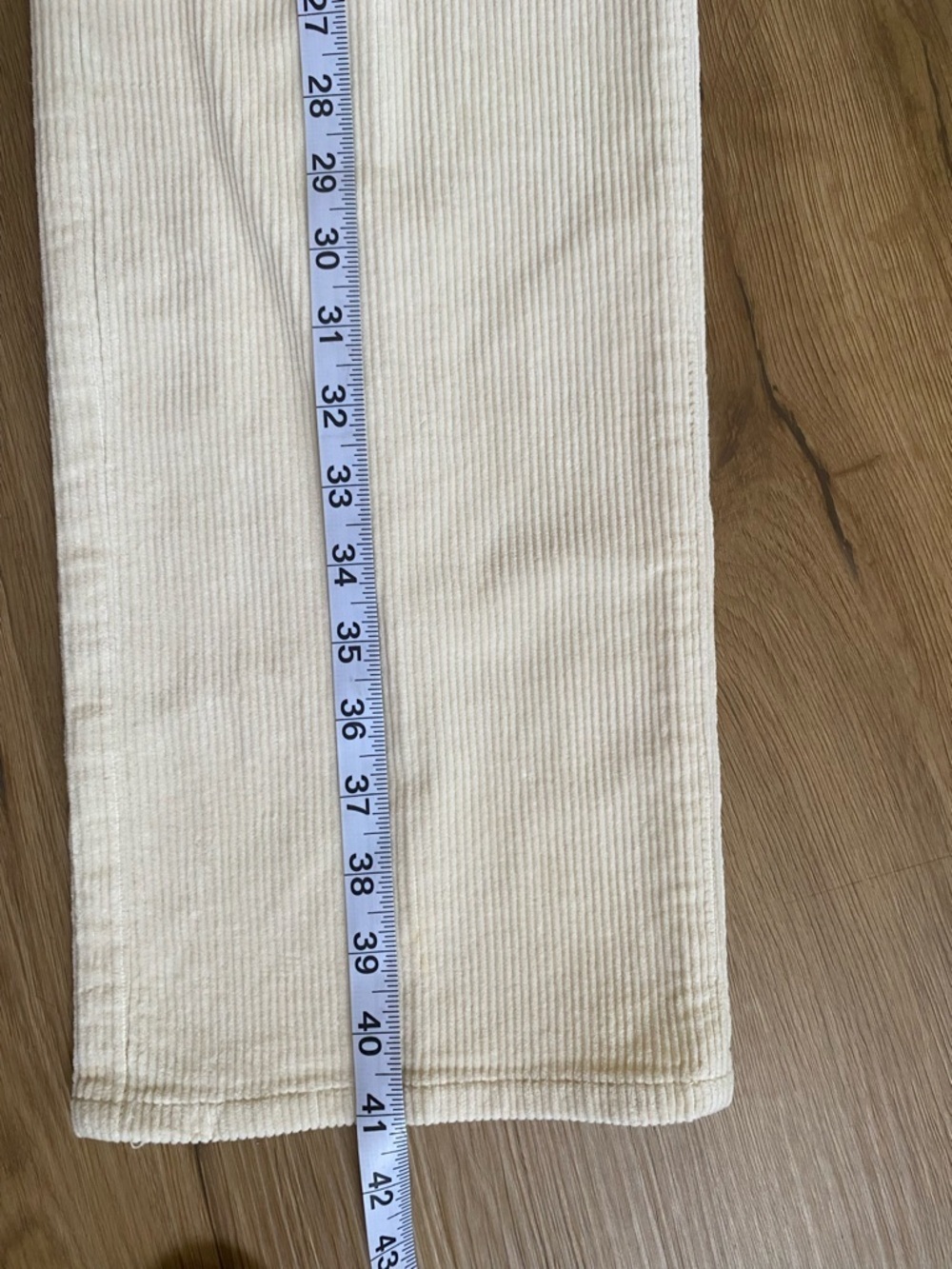 Ralph Lauren White Cream Corduroy Straight-Leg Pants - Picture 4 of 9